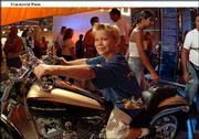Devin Mottern, 6, Cartersville, Ga., was one of thousands who
enjoyed the Harley-Davidson 100th Anniversary Open Road Tour in
Atlanta, the world's largest rolling birthday party. Atlanta was
the first stop of a 10-city worldwide celebration that leads to
Milwaukee. The second leg of the tour will be Aug. 16-18 in
Baltimore at the Pimlico Race Course.
