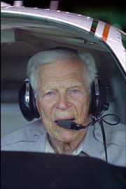 John Miller, 96, who has been flying for more than 79 years, sits
in his Beech Bonanza Model V35-A 1969, airplane at the Dutchess
County Airport in Poughkeepsie, N.Y. Miller, who started as a
barnstormer on his 18th birthday, went on to fly autogiros and then
25 years for Eastern Airlines until he was 59. Miller is a member
of UFO, United Flying Octogenarians club.