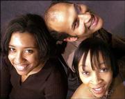 THE SECOND CITY PERFORMERS Keegan-Michael Key, top, Nyima Funk,
right, and producer Dionna Griffin pose in Chicago. In an effort to
reflect Chicago's cultural diversity, the improvisational comedy
troupe, based on the city's North Side since 1959, plans to open a
Second City training center on the South Side in a once-thriving
and mostly black area known as Bronzeville.