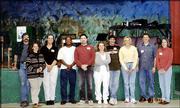 The sixth-grade graduating class of 1978 from the former India-Kaw
Valley Grade School in Lawrence reunites in their old building, now
Bishop Seabury Academy. The Nov. 16, 2002, meeting was the first
time the group had been together in 25 years. From left are James
Simpson, Sheila (Schaake) Lynch, Angel Unfred, Maurice Kimball,
Daren Pippert, Patty (Brizendine) Smith, Bobbie Brown, Kim (Base)
Hoobler, Phillip Hart and Sonja (Othick) Hart. Phillip and Sonja
are not related. Pippert submitted the photo.