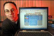 John Swapceinski, president and founder of RateMyProfessors.com,
shows off his site at his Menlo Park, Calif., apartment. The site
contains ratings of more than 113,00 professors across the United
States.