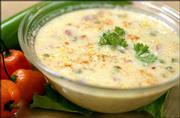 A bowl of roasted corn Bisque can make the perfect soup on a cold
day, according to Sula Teller, new food service manager at the
Community Mercantile Co-op.