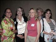 From left, Gayle Jackson, Marietta Winfrey, Marie Treichel, Debbie
Filkens and Deb Danielson attend the first Douglas County Child
Development Assn. "Early Educator Recognition Event" at the
Hereford House. Jackson was honored May 3 for participating in the
DCCDA Child & Adult Care Food program for more than 20 years.