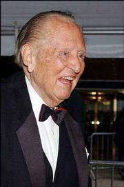 Former radio and television host Art Linkletter receives a lifetime
achievement award at the Daytime Emmys.