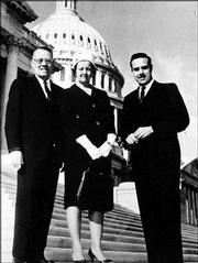 Dole's parents, Doran and Bina, paid a visit to their son in 1963
during his second term in Congress.