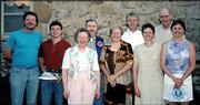 River City Lions Club members, from left, are Art Hadley, Jeff
King, Mary Margaret Rowen, David Travis, Cheryl Travis, Scott
Rustenhoven, Kathy Sanders, Bill Radtke and Lori Miller. These
members posed for a picture in June at the home of Ken and Mary
Margaret Rowen. The club gathered for the new officer induction
dinner.