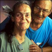 Reignbeaux, left, and Robert, pose in an undated portrait taken by
Cleveland photographer David Hagen. For two years, Hagen ushered
homeless people off the street and into his studio, where he
photographed them in warm light and treated them like supermodels.
The portraits are in a new book he says brings awareness to
homelessness.