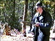Columbine gunman Dylan Klebold is shown firing a sawed-off shotgun
in this image made from video released by the Jefferson County
(Colo.) Sheriff's Department. According to authorities, the tape
was made six weeks before Klebold and Eric Harris attacked
Columbine High School on April 20, 1999.