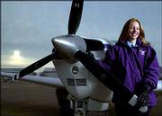 Nancy Milleret, 19, of Tonganoxie, is a sophomore at Kansas State
Salina, where she studies airway science. Milleret has been flying
airplanes since 2001, when she was a junior at Tonganoxie High
School.