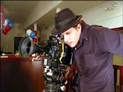 Jeremy Osbern shoots a scene from his short film "The Passion." The
picture will screen at the Hometown Film Festival Wednesday.