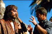Mel Gibson, right, directs Jim Caviezel on the set of Gibson&squot;s
movie "The Passion of The Christ," in this undated publicity photo.