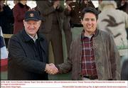Gene Hackman, left, and Ray Romano play rival mayoral candidates in
the political comedy, "Welcome to Mooseport."
