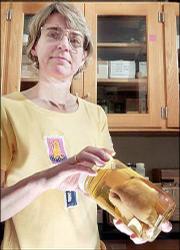 Daphne Fautin, a biology professor at Kansas University, is a
leading expert on sea anenomes. She's working on a database of
marine life.