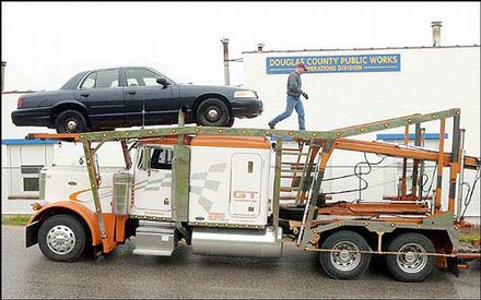 Chris Bentsen, a transport driver with Circle J. Transport ...