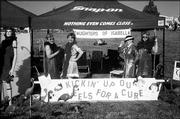 From left are Connie Rockers, Debbie Kurtz, Janet Huss and Kathie
Baldwin. They were among the members of St. Jude Circle No. 1127,
Daughters of Isabella, who participated in Relay for Life at Free
State High School. The June 4-5 event raised money for the American
Cancer Society. Their campsite won second place for best decorated
site.