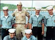 Democratic presidential nominee Sen. John Kerry, D-Mass., is seen
in this 1969 photo as a Navy Lieutenant, second from left top, with
members of his crew aboard PCF-31 in the Mekong Delta during the
war in Vietnam. A television ad that has aired in three key
battleground states and a new book have created a political furor
over John Kerry's Vietnam War record,