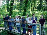 Kansas University Writing Center employees and friends visited the
Ivan Boyd Memorial Prairie Preserve near Baldwin on their
historical road trip. The trip was Aug. 1. Pictured, from left, are
Kami Day, Mark Volmut, Jackie McClenney, Jen Humphrey, Noel Rasor,
Mark Anderson, Sean Ringey, Ashlea Woodard, Caleb Poterbin, Ami
Sommariva, Dan Brobst, Moira Ozias and Byron Gerlach.