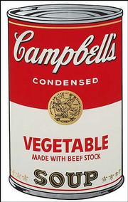 Andy Warhol&squot;s "Campbell&squot;s Soup I, Vegetable," 1968, from a
portfolio of 10 screenprints on loan from the University of
Michigan Museum of Art, is part of "Commodities, Celebrities, Death
& Disaster," an exhibition that opens today at the Salina Art
Center.