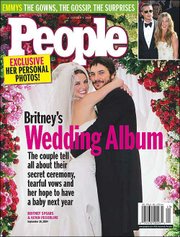 People Magazine's Oct. 4 issue will offer details of pop star
Britney Spears and Kevin Federline getting married. The wedding
took place last weekend.