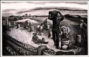 "Joy on Kaw Valley Loam," a 1946 wood engraving by Russell-born
artist E. Hubert Deines (1894-1967) is part of "A Kansas Art
Sampler." The exhibition is on view through Feb. 6 in the Spencer
Museum of Art&squot;s White Gallery.<br>
<a href=
"http://www.ljworld.com/multimedia/audio/2004/103104/2.html"
target="_new" onclick=
"window.open(&squot;http://www.ljworld.com/multimedia/audio/2004/103104/2.html&squot;,&squot;Photo&squot;,&squot;height=250,width=400,screenX=10,screenY=10,&squot; + &squot;scrollbars,resizable&squot;); return false;">
<img src="http://www.ljworld.com/art/icons/icon_audio.gif" border=
"0" alt="audio"> Audio: "Joy on Kaw Valley Loam"</a><br>