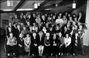 Members of Liberty Memorial High School's Class of 1954 pose for a
picture during their 50th class reunion. The reunion was Sept. 25
at Alvamar Country Club in Lawrence.