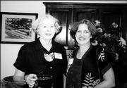 Joanne Feist, left, and Dru Sampson participate in the Trinity
Episcopal Church Progressive Dinner. The event was Oct. 3.