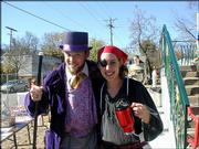 Luke Ditto and Tammy Gulotta dress up as Willy Wonka and a pirate.
They attended the Lawrence Community Nursery School's Fall Festival
Oct. 30.