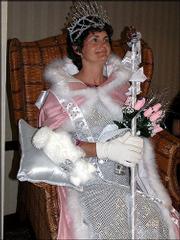 Nancy Thellman was queen of the ball at Lawrence Memorial
Hospital's annual Stepping Out Against Breast Cancer dance. The
event was Oct. 23 at the Lawrence Holidome. Thellman was chairwoman
of the event.