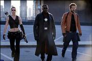 From left, Jessica Biel, Wesley Snipes and Ryan Reynolds star in
New Line Cinema's action-adventure, "Blade: Trinity."