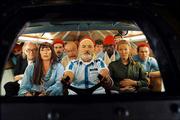 Bill Murray, center, pilots an oceanography crew intent on hunting
down the "jaguar shark" that killed a colleague in the comedy "The
Life Aquatic with Steve Zissou."