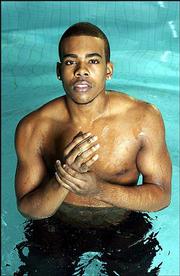 R&B singer Mario Barrett&squot;s new song, "Let Me Love You" is
currently No. 1 on the Billboard chart. Mario, posing at the Hotel
Gansevoort in New York, also has a new album, "Turning Point," his
second CD.