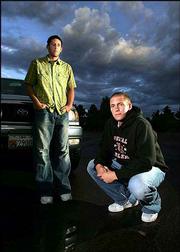 Ryan Smith, left, and his younger brother, Daniel, began misusing
prescription drugs while in high school. "At the time, it felt like
I knew more kids who were doing pills than who weren&squot;t," Ryan Smith
says. Now sober for almost a year, they attend college together in
Arizona.