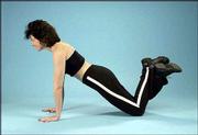 <b>Beginners</b><br>
These are tough, so modify each exercise by doing them either on
your knees or standing with your hands against a wall and your feet
12 to 24 inches away. Do what you can do with good form. Don't get
discouraged -- you will get stronger.