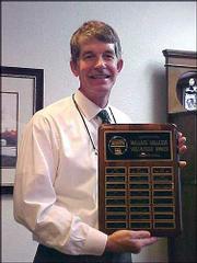 Dr. Ed Manda received the Wallace Galluzzi 2004 Volunteer of the
Year Award for his work as a founding member of the Douglas County
Dental Clinic. Manda was one of 20 adult nominees for this year's
award.