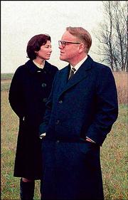 Philip Seymour Hoffman and Catherine Keener portray authors Truman
Capote and Harper Lee in "Capote," a United Artists film being shot
in Manitoba, Canada.