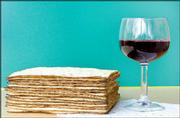 Unleavened bread and wine are important elements in the celebration
of Passover, the Jewish holiday commemorating the Exodus from
Egypt.