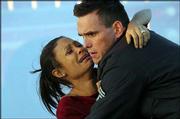 Christine Thayer (Thandie Newton) and Officer Ryan (Matt Dillon)
find their lives collide in "Crash."