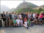 Members of the Kansas University Wind Ensemble visit the Great Wall during their tour of China. Director John Lynch and nine KU faculty members accompanied the 59-member band on the 12-day tour, which included master classes and five public concerts.