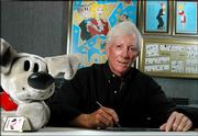 Dean Young, writer of the "Blondie" comic strip, works in his studio in Clearwater, Fla. Young, who took over the strip from his father, Chic Young, in 1973, is celebrating the 75th anniversary with a three-month story line featuring cameos from fellow comic strip favorites and other surprises.