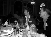 Steven Jacques, right, shown with his wife, Christine Colby, was the featured speaker at the Dole Institute of Politics' Volunteer and Student Recognition luncheon June 11 at the Eldridge Hotel. Jacques, a Dole Institute inaugural fellow, spoke about the advance work he did during various presidential campaigns. Colby is a Broadway dancer and actress.