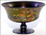 This rare Fenton mosaic art-glass compote was shown in the 1926 catalog. The 6-1/2-inch-high compote sold for $2,300 recently at an Early Auction Co. auction in Milford, Ohio.