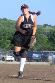 Phenix Ts player Lisa Pearse pitches a ball during a American Fastpitch Assn. National "B" Tournament game at Youth Sports Inc. on Wednesday.