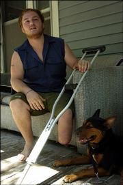 Ezekiel Rubottom, who had his left ankle and foot amputated three weeks ago, found himself the center of attention over the weekend. Lawrence Police came to the house where Rubottom was staying and took the amputated limb after complaints from neighbors about a number of people showing up to look at the foot. Police returned Rubottom's foot on Monday after establishing that it did indeed belong to him.