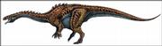 In these images provided by Science magazine, above, the prosauropod dinosaur Massospondylus can be seen in this artist's concept. Researchers working in Golden Gates Highlands National Park in South Africa found several eggs containing embyros of the 16-foot-long plant eaters that lived in the Jurassic period.
\