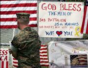 Marine Sgt. Curtis Gibson is a member of the 3rd Battalion, 25th Marines and works at the headquarters.