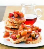 Apple Pancakes With Maple Apple Sauce are liberally doused with sauce that's sweetened with pure maple syrup. The pancakes and the sauce are quickly made for a brunch or breakfast special to savor slowly.