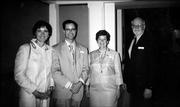 The principal planners of the Kansas State Day events at Washington National Cathedral attend a reception for attending Kansans. From left are, Martha Jenkins, former member of the Kansas Legislature from Leavenworth and now an attorney in Washington, D.C.; Ben Bradburn, the Cathedral's program director; and Sandra and Allen Wiechert, Kansas co-chairs for the National Cathedral Assn.