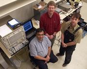 Center for Remote Sensing of Ice Sheets team members, including director Prasad Gogineni, left, David Braaten and Torry Akins, will soon be embarking on an expedition to the McMurdo research station on the Ross Ice Shelf in Antarctica.