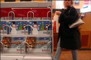 Shoppers who were headed to check out Friday at Borders, 700 N.H. in Lawrence, passed by racks of seasonal gift cards in various denominations.