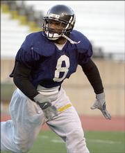 Linebacker Jeremy Wiggins practice on the school's campus. The players, shown Tuesday in Boone, N.C., will play host to Furman today in the semifinals of the Division I-AA playoffs.